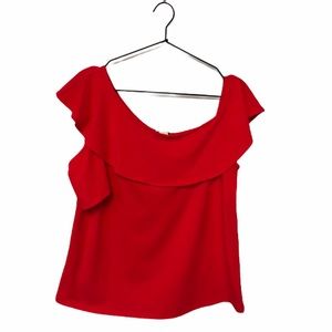 JCrew Factory Bright Red/Orange Top
